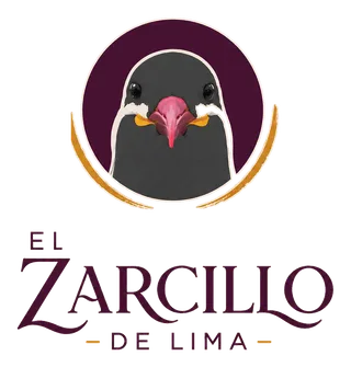 Logo de El Zarcillo de Lima: un zarcillo de frente en un círculo vino