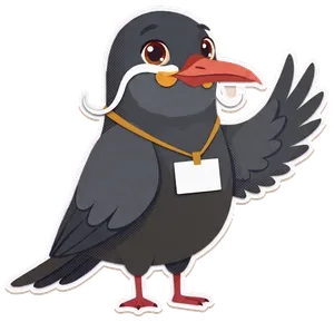 Zarci, la mascota, saluda con el ala